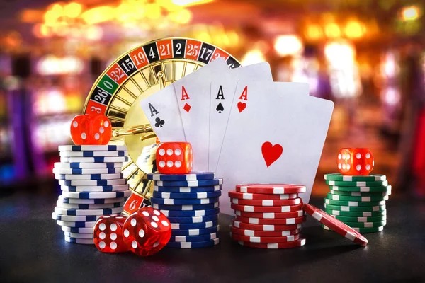 Live casino blackjack table with dealer